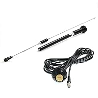 DRRI 450-470MHZ Radio Whip Antenna with 22720 TNC Connector Cable for Trimble LEI-CA Surveying Instrument GPS
