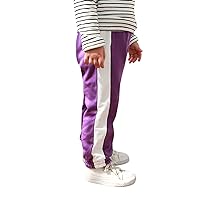 9 Month Boy Clothes Girls Fleece Lined Sweatpants Cotton Striped Active Jogger Fall Winter Warm Pants 5t Boy Pant