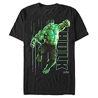 Marvel Big & Tall Hulk Glow Men's Tops Short Sleeve Tee Shirt