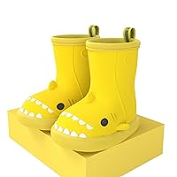 N\A Three-Dimensional Cartoon Shark Children's rain Boots Girls' Baby Non-Slip rain Boots Children's rain Shoes Waterproof Children's Rubber Shoes