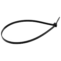 Nylon Cable Tie, Black, 40-pound weight limit, 100 Pieces, 12 inch