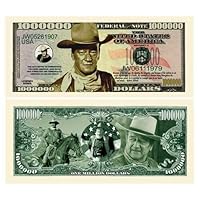 John Wayne Million Dollar Bill with Bill Protector - Limited Edition Collectible Novelty Dollar Bill in Currency Holder Protector - Best Gift Or Keepsake for Fans of The Duke