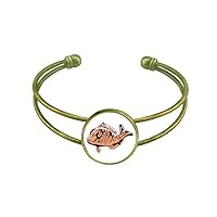 Fish Animal Cartoon Art Deco Gift Fashion Bracelet Bangle Retro Open Cuff Jewelry