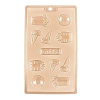 Price per 10 Pieces Chocolate Molds Baby Shower GMAJ4 Cooking Tool Plastic Cake Frozen Baptism Mothers Day