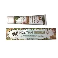 Thai Herbal Toothpaste NOKTHAI 5Star4A Concentrated Formula from Nature Prevent Sensitive Teeth Size 100G.