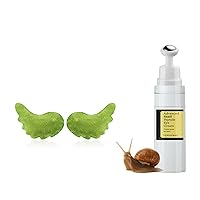 Advanced Snail Peptide Under Eye Cream for Dark Circles, with 360° Massage Ball, Cucumber Under Eye Patches for Dark Circle, Hrydrate & Moisture Gel Under Eye Treatment Skin Care Products