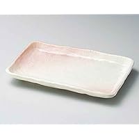 Sakura Shino 6.9inch Long Plate White porcelain Made in Japan