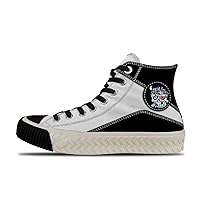Popular Graffiti (51),Black Custom high top lace up Non Slip Shock Absorbing Sneakers Sneakers with Fashionable Patterns