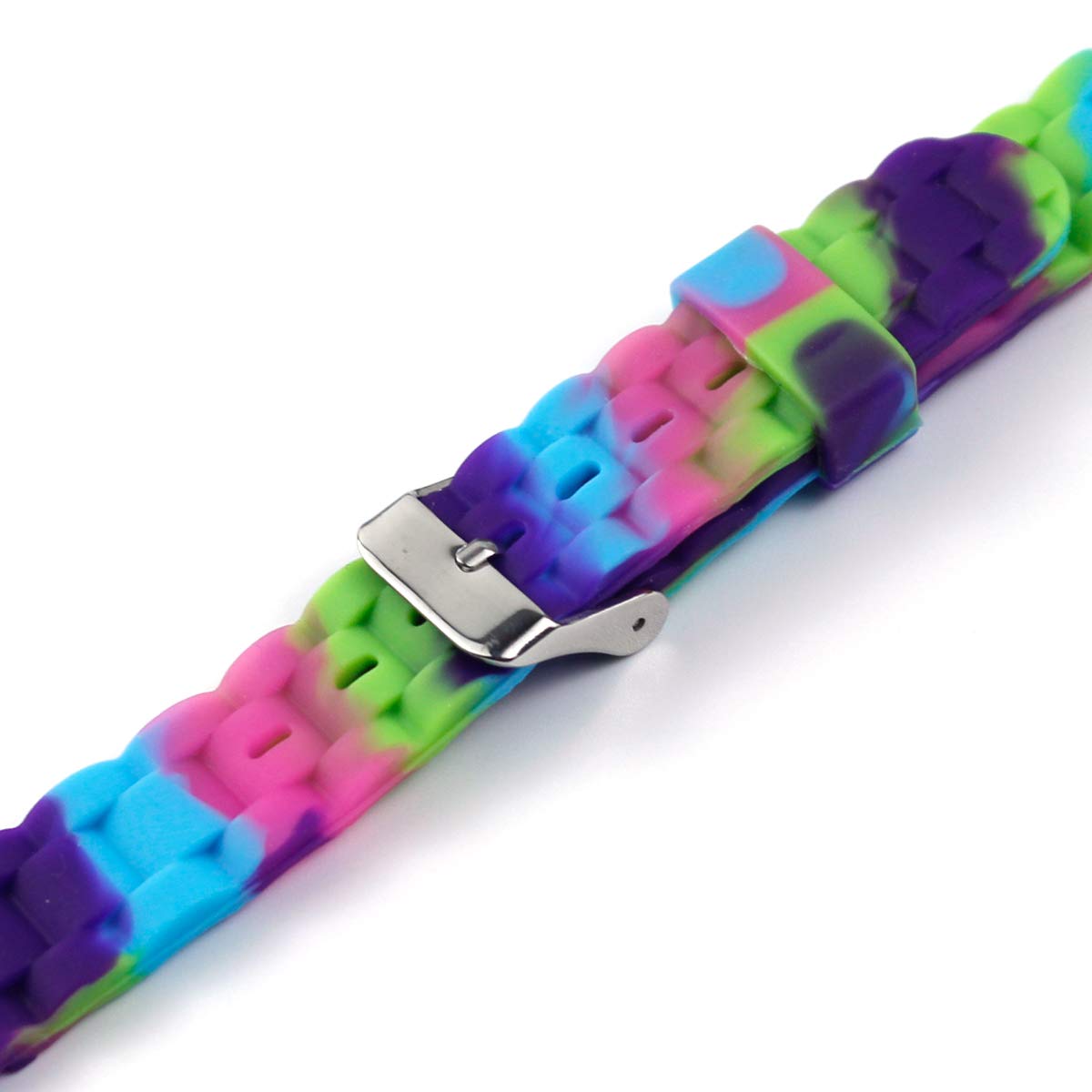 KHZBS Girl Fashion Soft Silicone Watch Strap Waterproof Sports Color Watch Band 16mm