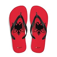 Albania National Flag Flip Flop Sandals Sleepers