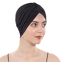 Women’s Cotton Turban Elastic Beanie Printing Sleep Bonnet Chemo Cap Hair Loss Hat