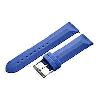 Clockwork Synergy - Divers Silicone Watch Band Straps - Blue - 20mm for Men Women
