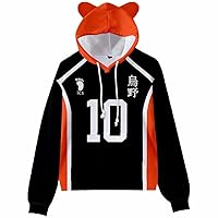 CosplayCos Tendou Satori Hoodie Shiratorizawa Tendou Volleyball Jersey Jacket Uniform Outfit