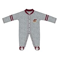 College Baby Infant Sports Shoe Footed Romper