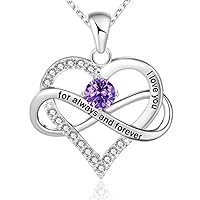 Show Your Love with this Beautiful Heart-Shaped Birthstone Pendant Necklace - 925 Silver