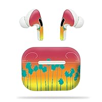 MightySkins Compatible with Apple Airpods Pro - Sherbet Palms | Protective, Durable, and Unique Vinyl Decal Wrap Cover | Easy to Apply, Remove, and Change Styles | Made in The USA