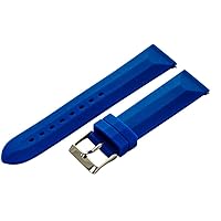 Clockwork Synergy - Divers Silicone Watch Band Straps - Blue - 16mm for Men Women