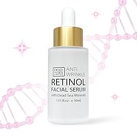 Dead Sea Collection Retinol Serum for Face - Anti-Wrinkle Hydration Facial Serum - Smooth and Moisturized Skin - Enriched with Dead Sea Minerals and Vitamins - 1.01 fl.oz