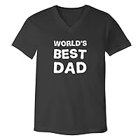 Worlds Best Dad - Adult Bella + Canvas 3005 Men's V-Neck T-Shirt