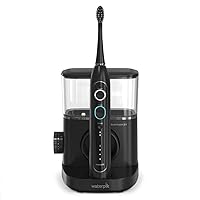 Waterpik Sonic-Fusion 2.0 Professional Flossing Electric Toothbrush and Water Flosser Combo Bundle with White and Black Handle