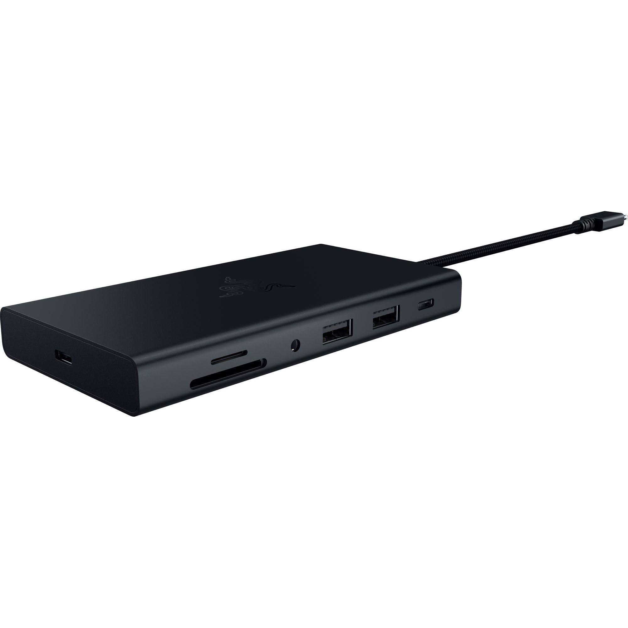 Razer USB C Dock 11-Port Travel Charging Station for Windows Mac Laptop iPad Surface Chromebook Galaxy Tab: Type C, HDMI, Ethernet, MicroSD - 4K 60 Hz Display - 85 W Tablets + Mobile Fast Charge