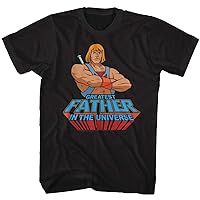 Masters of The Universe TV Television Series Greatest Dad Blk Adult T-Shirt Tee