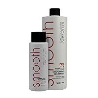 Complete Hair Care Set: Clarifying Shampoo (2 Oz) with Keratin and Collagen for All Hair Types, Sulfate Free - Brazilian Keratin Smoothing Treatment (16 Oz) for Dry and Damaged Hair