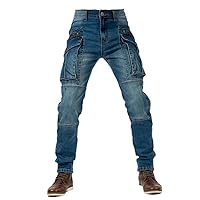 Autumn Men Pants Military Tactical Jeans Male Multiple Pockets Cargo Pant Casual Straight Dimem Jeans