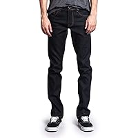 Victorious Mens Skinny Fit Unwashed Raw Denim Jeans DL938