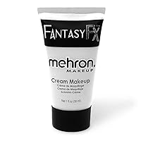 Makeup Fantasy FX Cream Makeup | Water Based Halloween Makeup | White Face Paint & Body Paint For Adults 1 fl oz (30ml) (White)