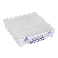ArtBin Super Satchel 1 Compartment Box Clear Craft Organizer Storage Case