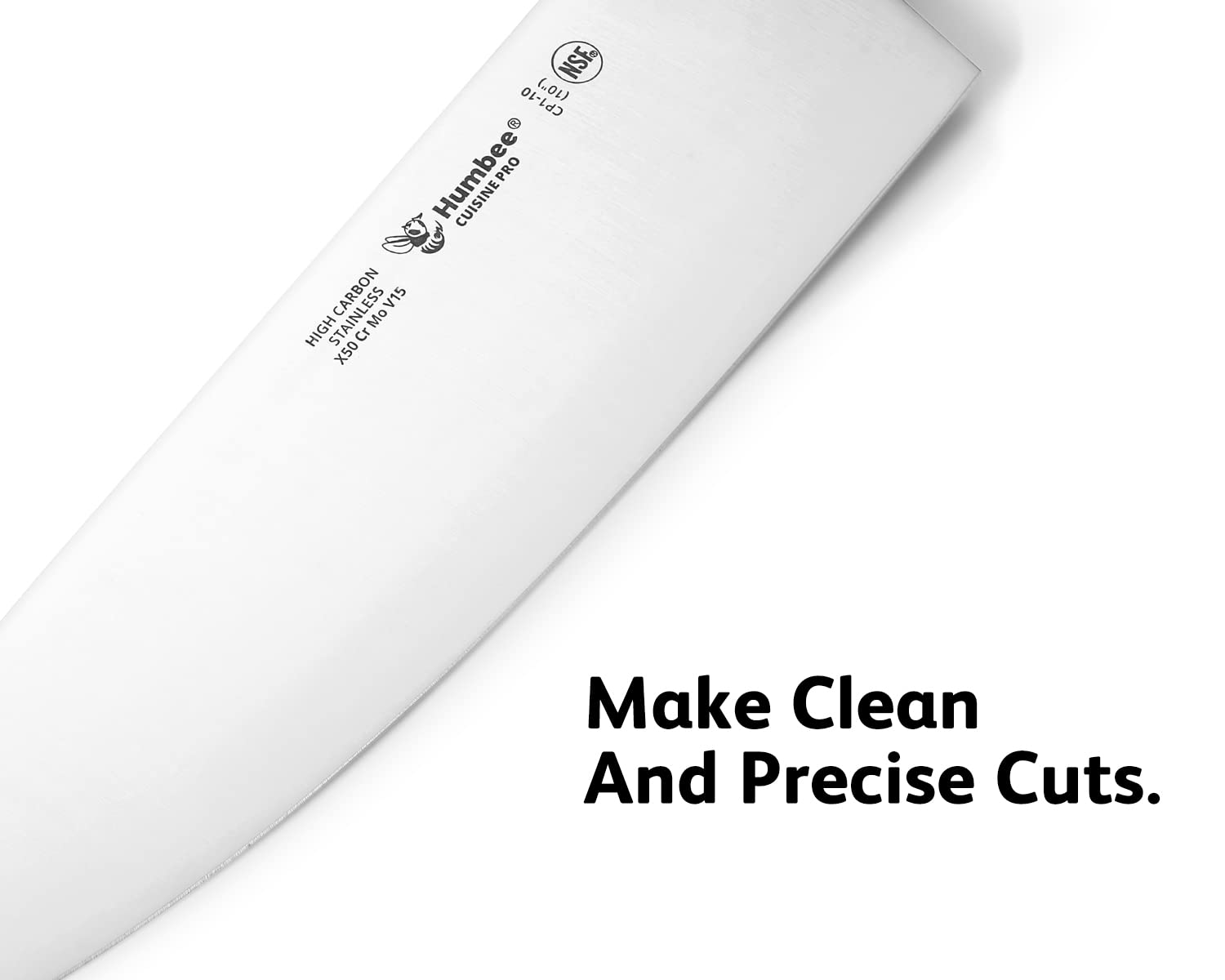 HUMBEE Chef Knife 10 Inch - High Carbon Stainless Steel, Ultra-sharp Chef’s Knife NSF Certified