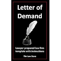 Letter of Demand: Lawyer Prepared Law Firm Template With Instructions