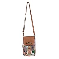 Sweet Candy - Shoulder Bag with Three Compartments and Adjustable Handles for Women