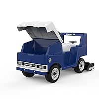 Zamboni Dual Motors Power Riding Toy with LED Lights, NHL Team Logo, Trunk Storage, EVA Tires, Music & Zamboni Noise - Electric Ride On Toy for Kids 3-8 - Perfect for Hockey Fans