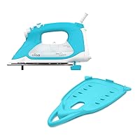 Oliso TG1600 Pro Plus 1800 Watt SmartIron with Auto Lift & Oliso Solemate Silicone Iron Soleplate Protector for TG Series Irons, Turquoise