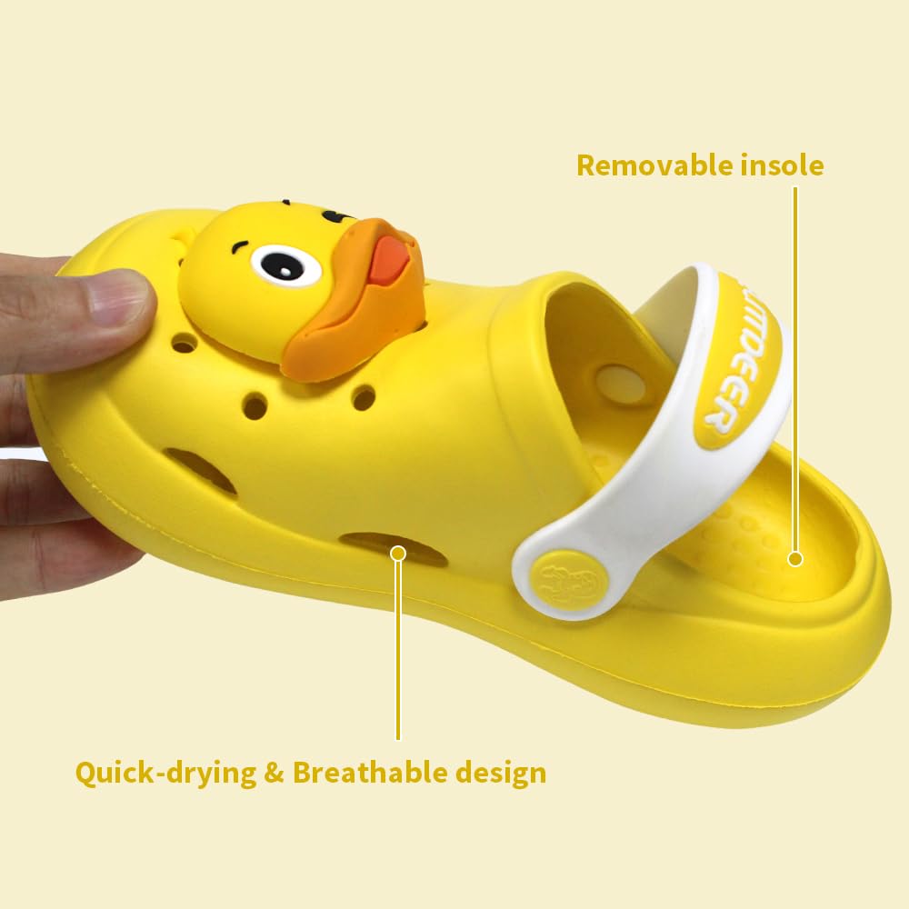 Kids Cute Caterpillar Clogs Garden Shoes Boys Girls Non-Slip Soft EVA Slides Slippers Indoor Outdoor Waterproof Children Water Shower Beach Pool Sandals