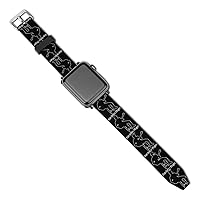 Bass Guitar Player Watch Band Replacement Strap Compatible for IWatch Series 38-40mm Or 42-44mm