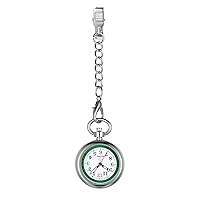 Avaner Clip on Hanging Lapel Watch, Nurse Fob Watch, Analog Quartz Pocket Watch with Pulsometer Scale and Luminous Hand