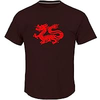 Chinese Dragon T-Shirt for Men XXL Coffee