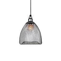 Simple Industrial Retro Cage Metal Pendant Light Vintage Hollow Out Suspension Lantern E14 Ceiling Light Cafe Dining Room Hanging Lamp Shade Wrought Iron Restaurant Droplight Lighting Lighting