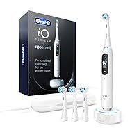 Oral-B iO 10 Electric Toothbrush with Pressure Sensor, 4 Brush Heads, Travel Case - 7 Modes, 2 Min Timer