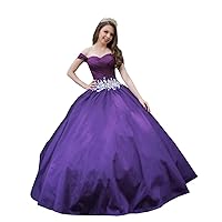 Princess A line Taffeta Ruched Off The Shoulder Quinceanera Formal Dresses with Big Bows 2024