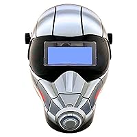 Save Phace Auto Darkening Welding Helmet Antman EFP F-Series - Ear to Ear Vision Welder Hood Grinding Mask with 4.3 x 2 Inch Adjustable ADF for SMAC/MIG/TIG - 2 Sensors Solar Powered