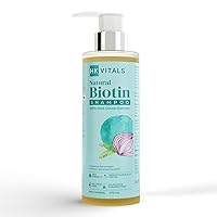 Natural Biotin Shampoo for Women & Men - 175 ml | Anti Hair Fall Shampoo with Red Onion Extract | Strengthens & Softens Hair | Restores Shine (Medium, 1, Ounce)