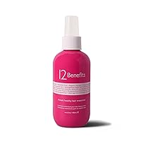 Instant Healthy Hair Treatment - Leave In Conditioner Spray with Quaternium 39 and Silk Fibre Protein - Smooths Frizz, Strengthens & Repairs Damaged Hair - Made in USA, (6 Fl Oz)