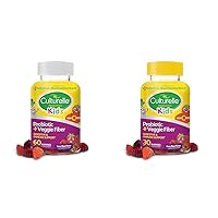 Culturelle Kids Daily Probiotic + Veggie Fiber Gummies (60 & 30 Count) - Berry Flavor, Digestive & Immune Health Support
