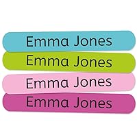 50 Personalized Adhesive Labels to Mark Objects 2.3 x 0.4 in. Waterproof Stickers to Mark School Supplies, Books, kindergartens Goods, Summer Camps, Children's Toys, etc.