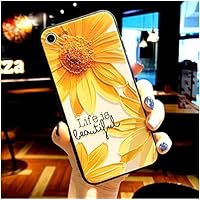 Rose Flowers iPhone Case for iPhone 6 6S Plus 7 8 for iPhone X XS max (Yellow)