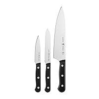 HENCKELS Solution Razor-Sharp 3-Piece Kitchen Knife Set, Chef Knife, Paring Knife, Utility Knife, German Engineered Knife Informed by over 100 Years of Mastery